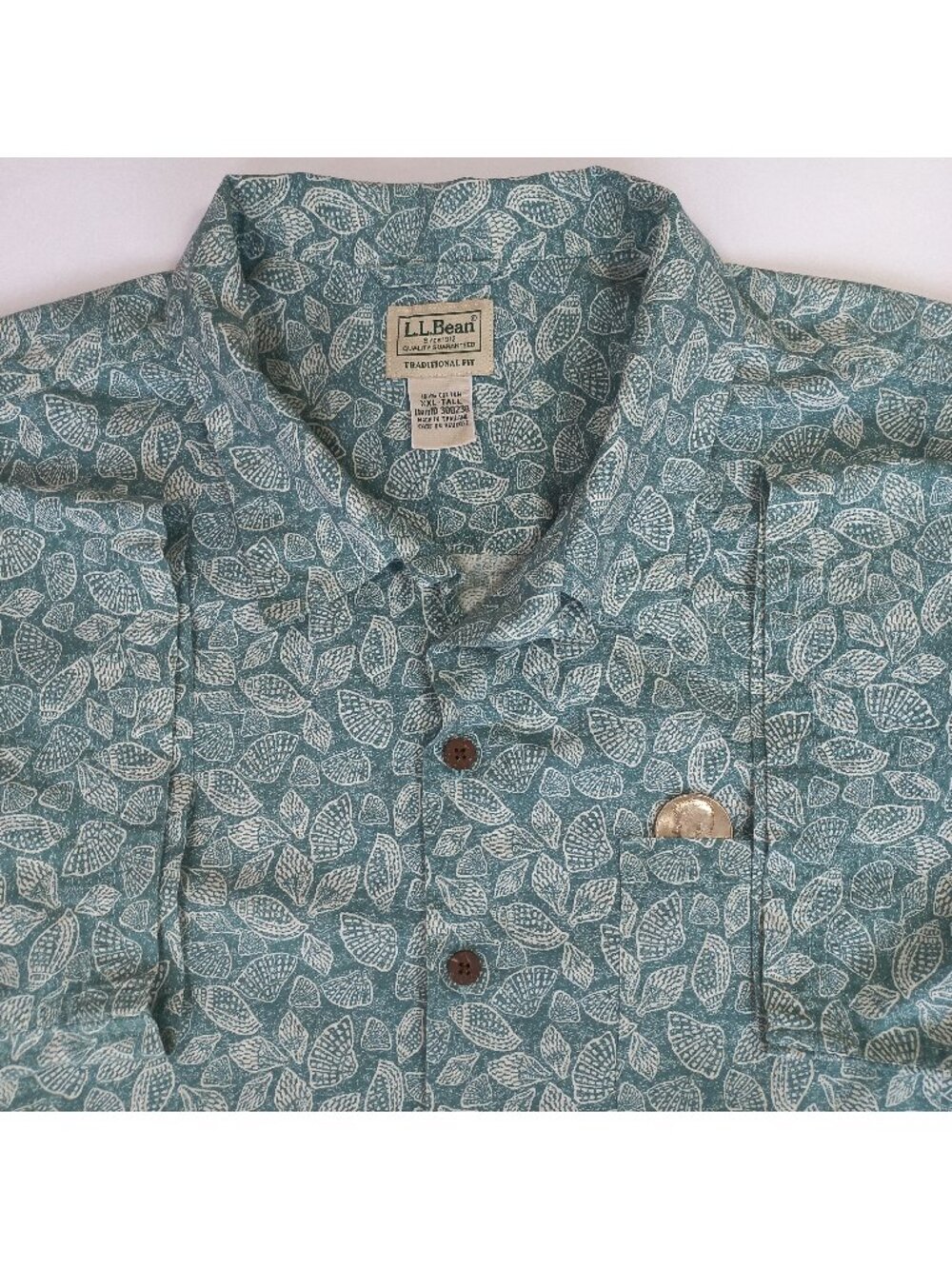 patagonia go to shirt medium M Style # 52691 Organic cotton Rain Fern green